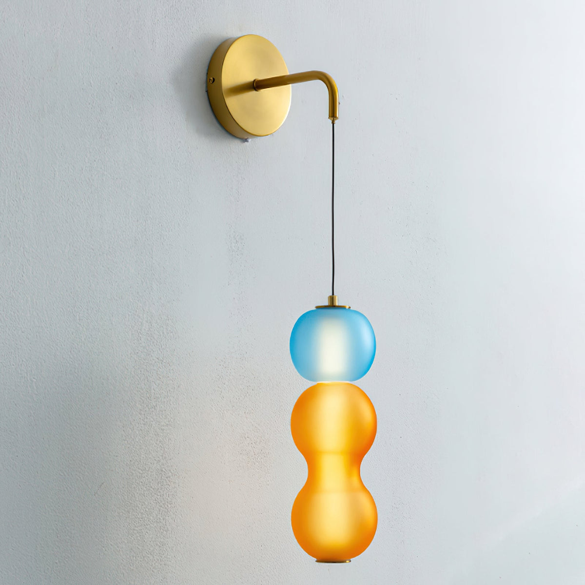 Eurtalia zeitgenössische minimalistische Glas-Wandleuchte