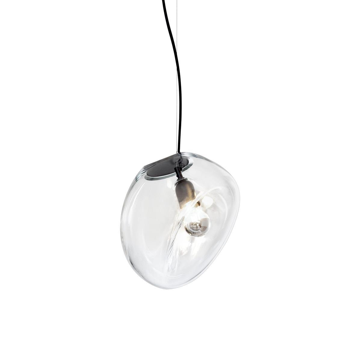 Rune Minimalistische Pendelleuchte aus transparentem Glas