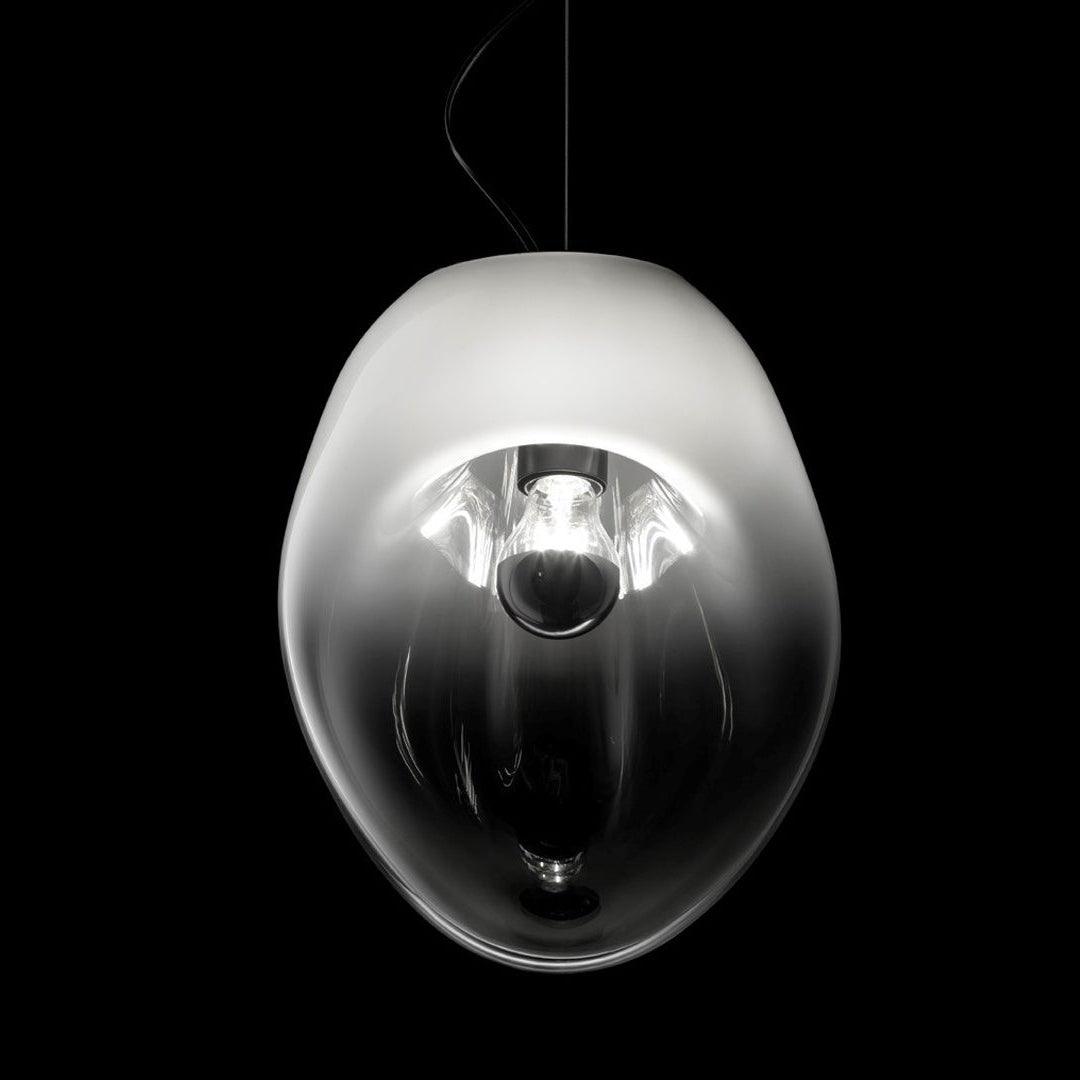 Rune Minimalistische Pendelleuchte aus transparentem Glas