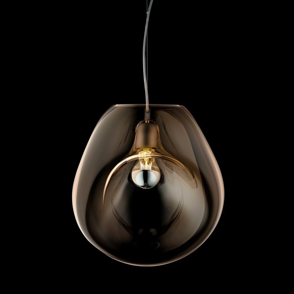 Rune Minimalistische Pendelleuchte aus transparentem Glas