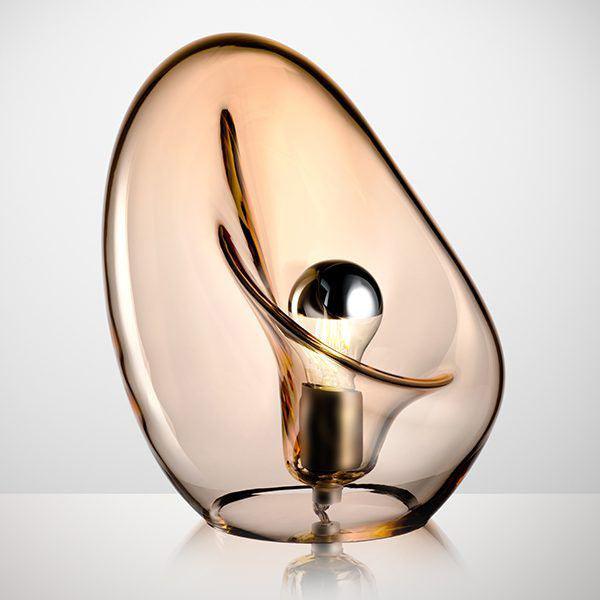 Rune Minimalistische Pendelleuchte aus transparentem Glas