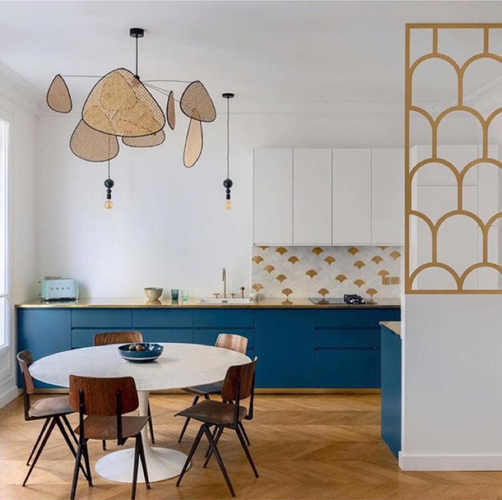 Ariinora Pendelleuchte Rattan Swag Industrial
