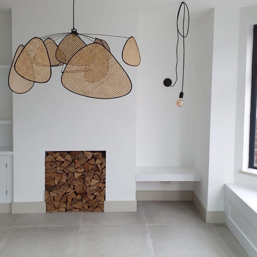 Ariinora Pendelleuchte Rattan Swag Industrial