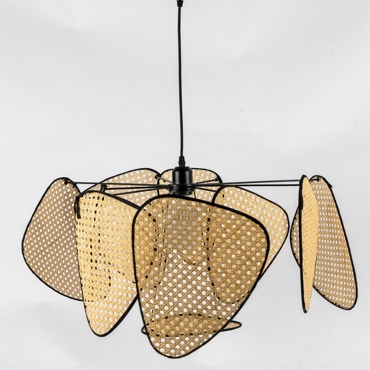 Ariinora Pendelleuchte Rattan Swag Industrial