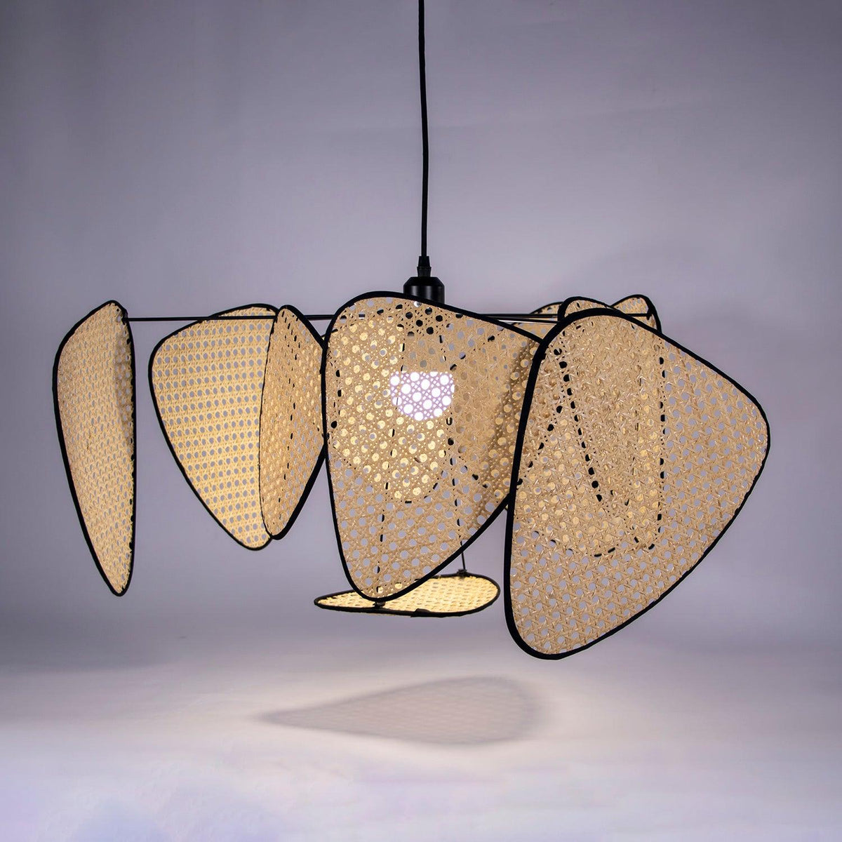 Ariinora Pendelleuchte Rattan Swag Industrial