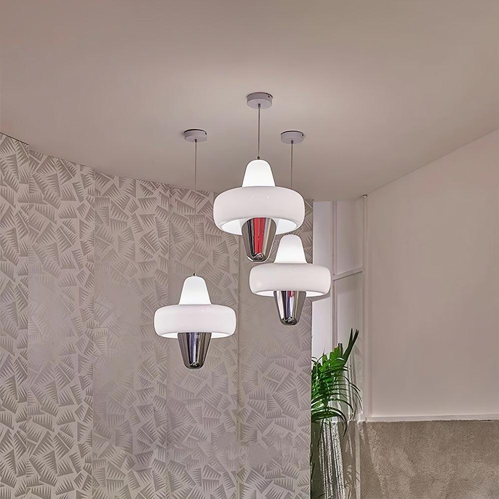Nuvia Minimalistische Pendelleuchte aus Glas