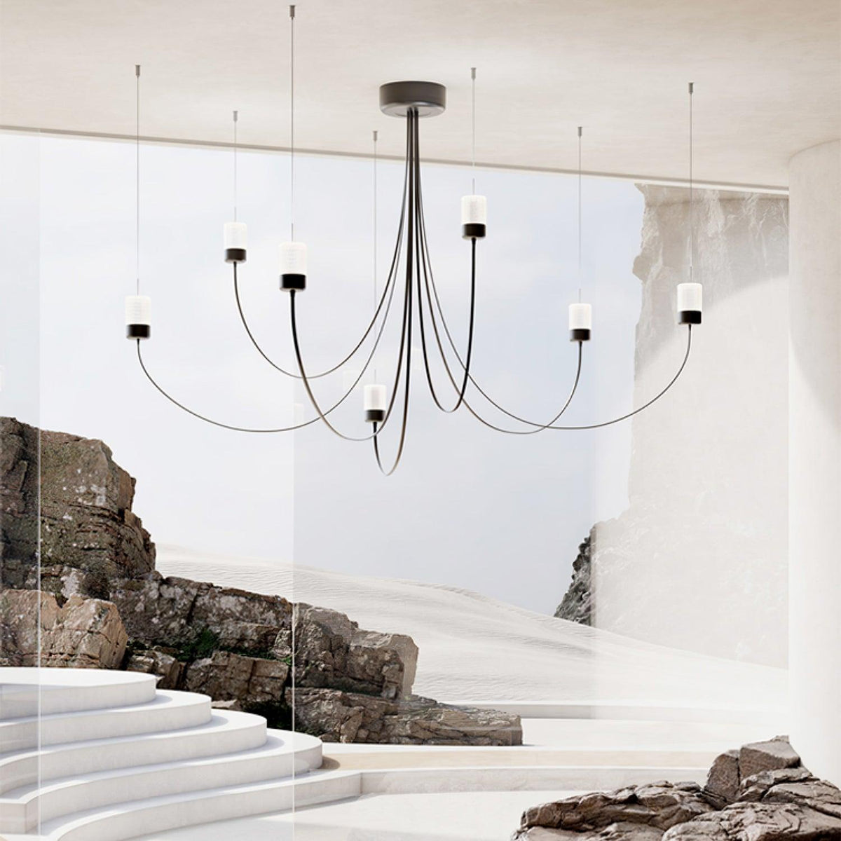 Veluaria Kronleuchter Swaying Elegance Glas