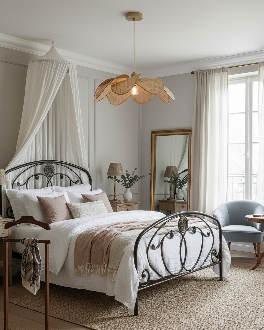 Soroise Pendelleuchte Beige Hellbraun Wabi‑Sabi Wohnzimmer Schlafzimmer | Cielum