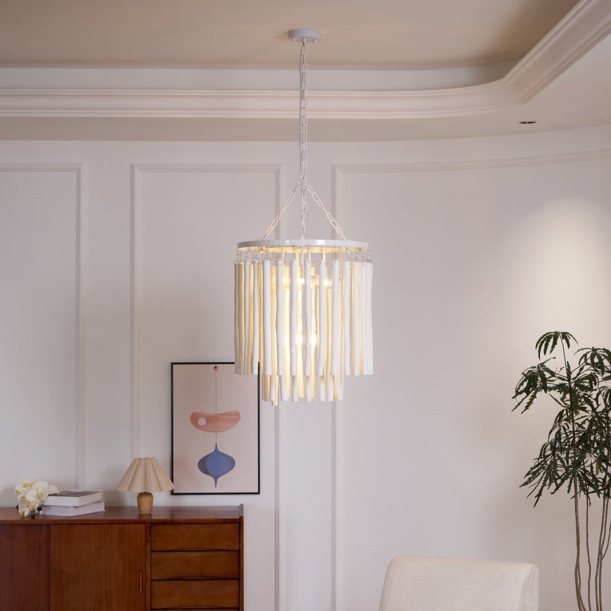 Xantir Kronleuchter im postmodernen Luxus-Stil aus Holz