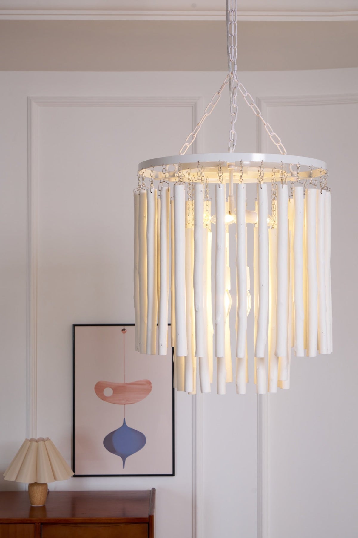 Xantir Kronleuchter im postmodernen Luxus-Stil aus Holz