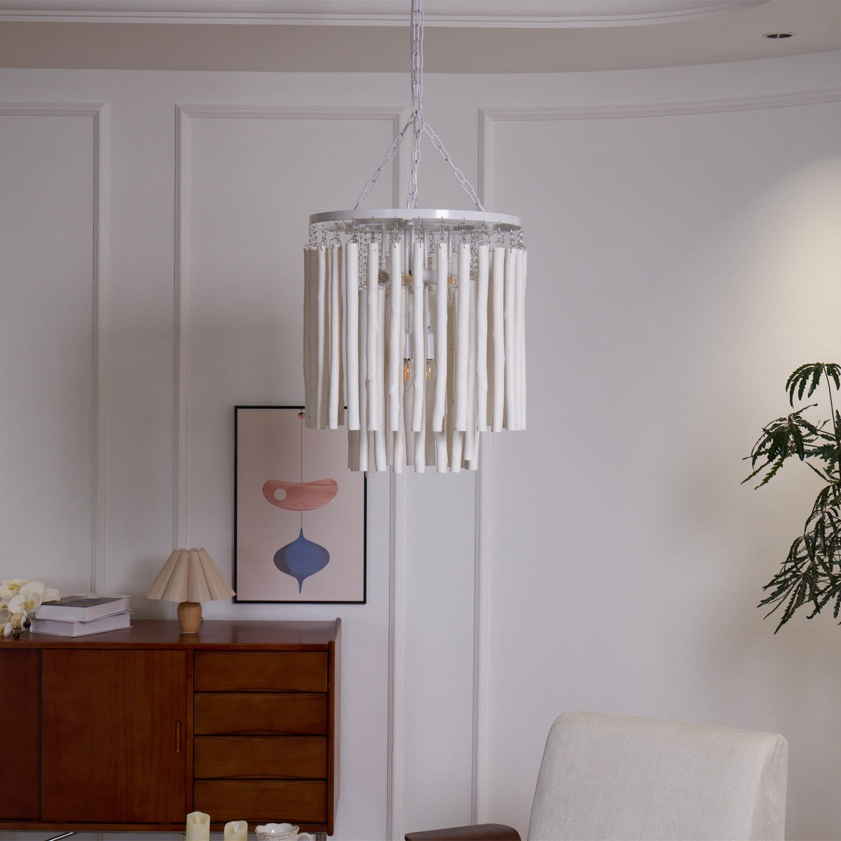 Xantir Kronleuchter im postmodernen Luxus-Stil aus Holz