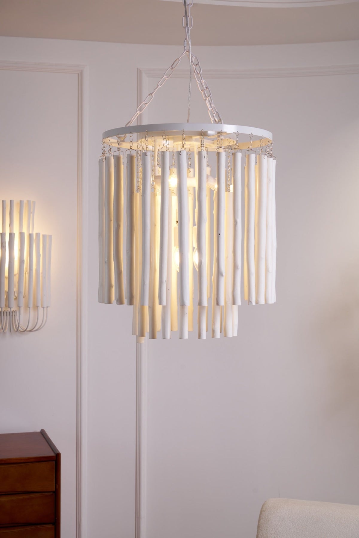 Xantir Kronleuchter im postmodernen Luxus-Stil aus Holz