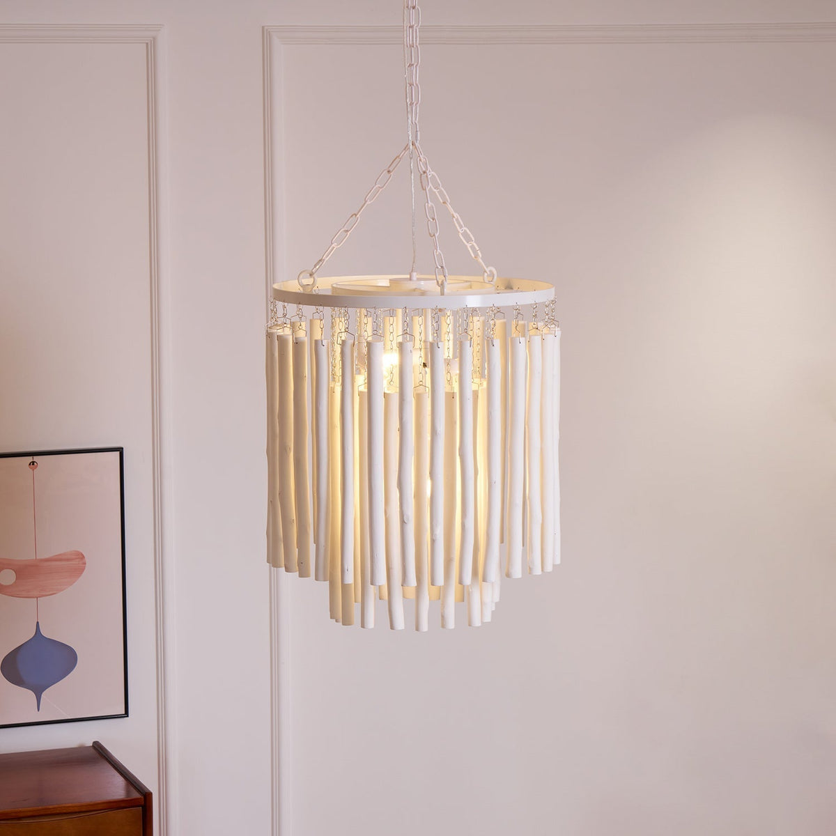 Xantir Kronleuchter im postmodernen Luxus-Stil aus Holz