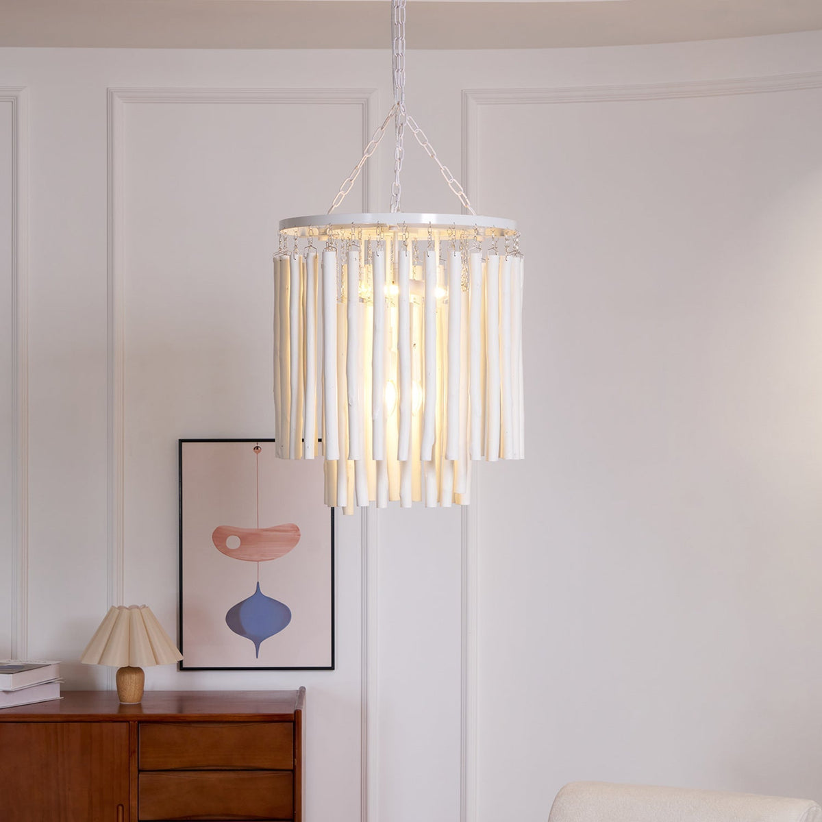 Xantir Kronleuchter im postmodernen Luxus-Stil aus Holz