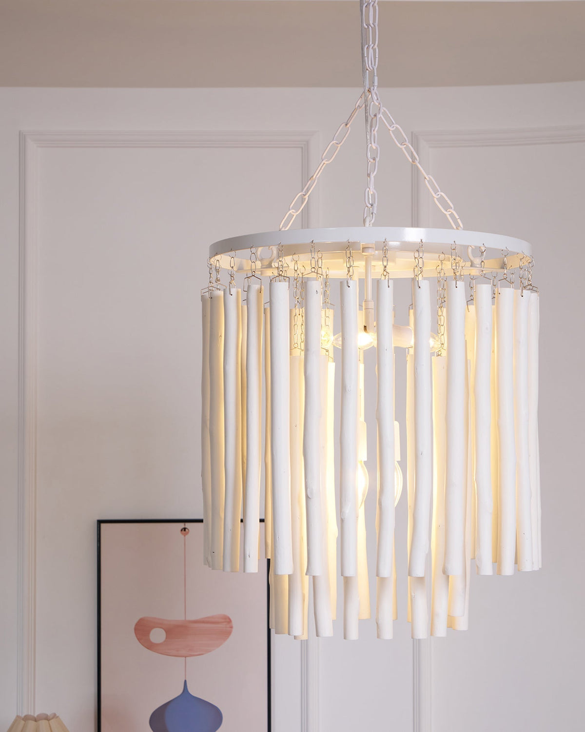 Xantir Kronleuchter im postmodernen Luxus-Stil aus Holz