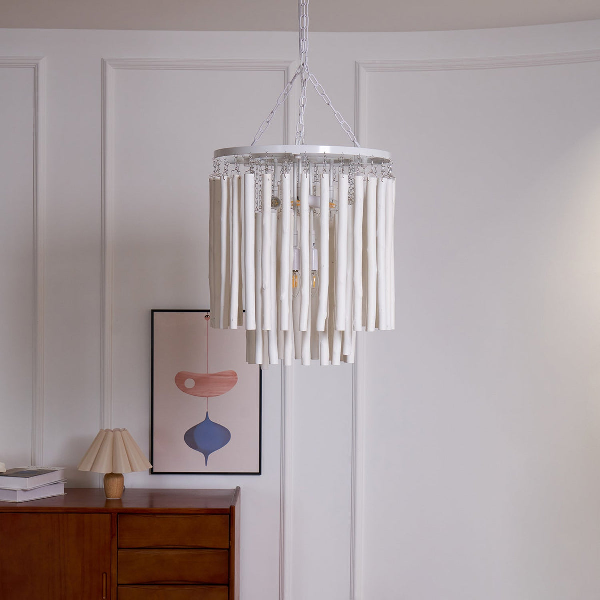 Xantir Kronleuchter im postmodernen Luxus-Stil aus Holz