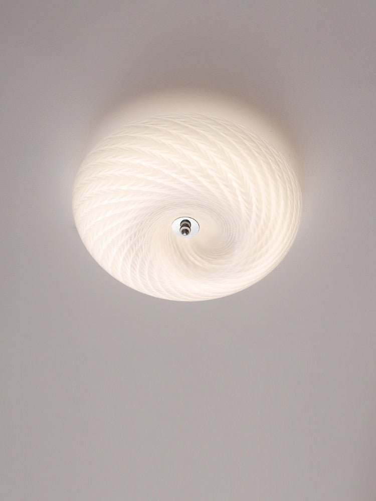 Swirl Glas flache Deckenleuchte