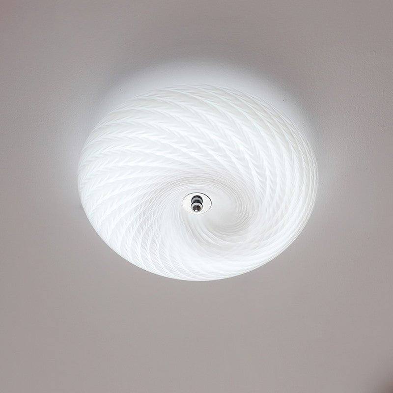 Swirl Glas flache Deckenleuchte