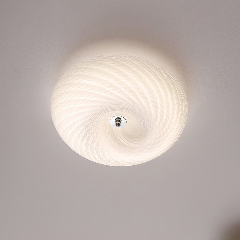 Swirl Glas flache Deckenleuchte