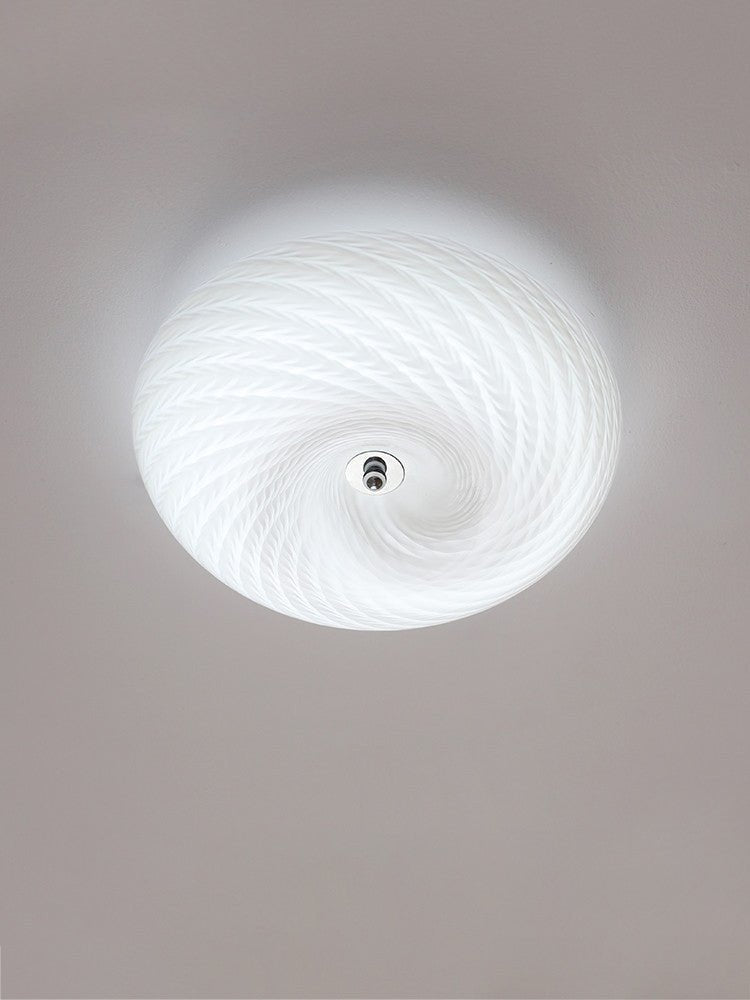Swirl Glas flache Deckenleuchte