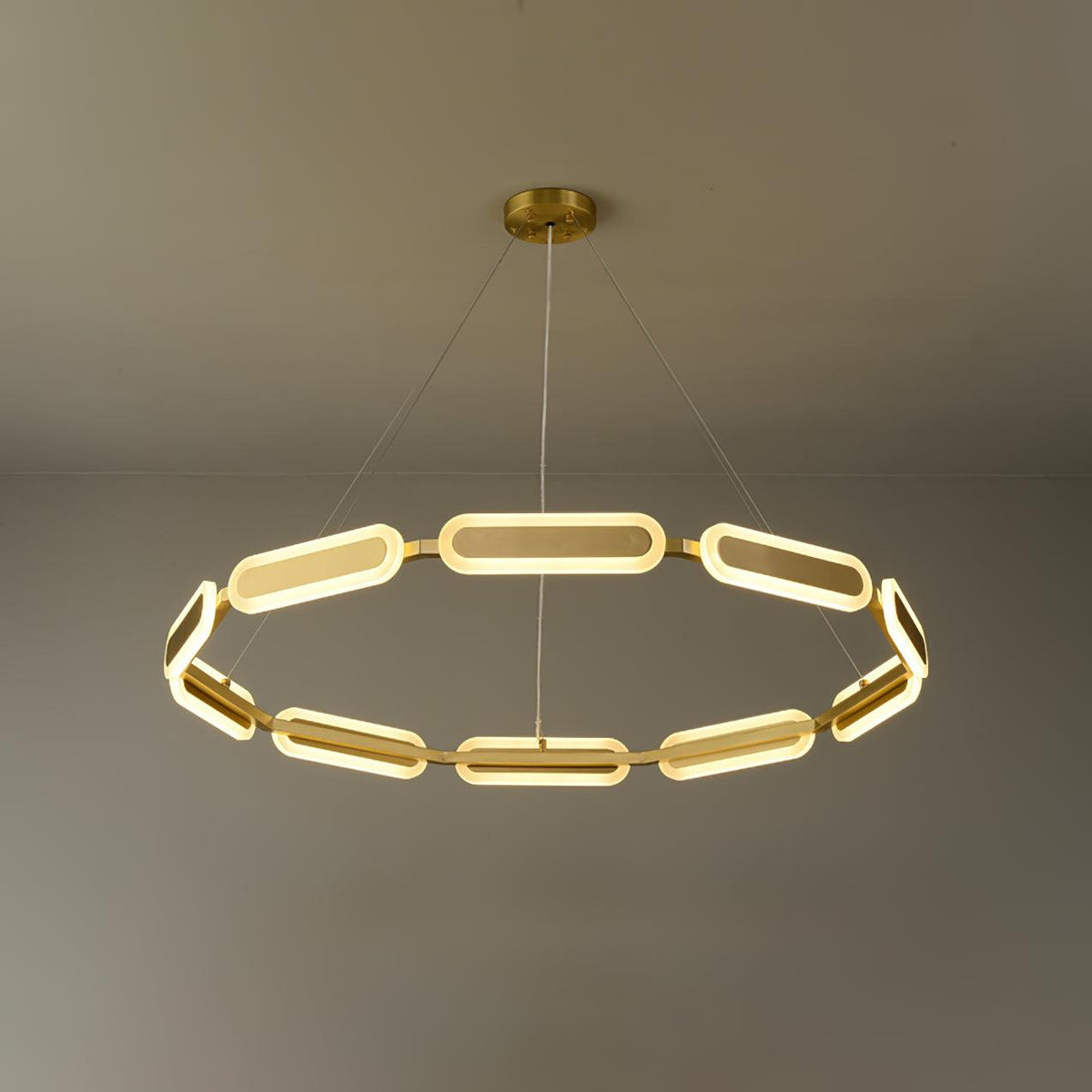 Din Kronleuchter Geometrisches Messingring