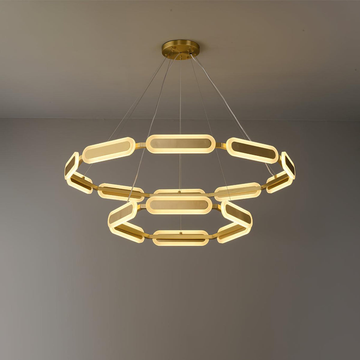 Din Kronleuchter Geometrisches Messingring