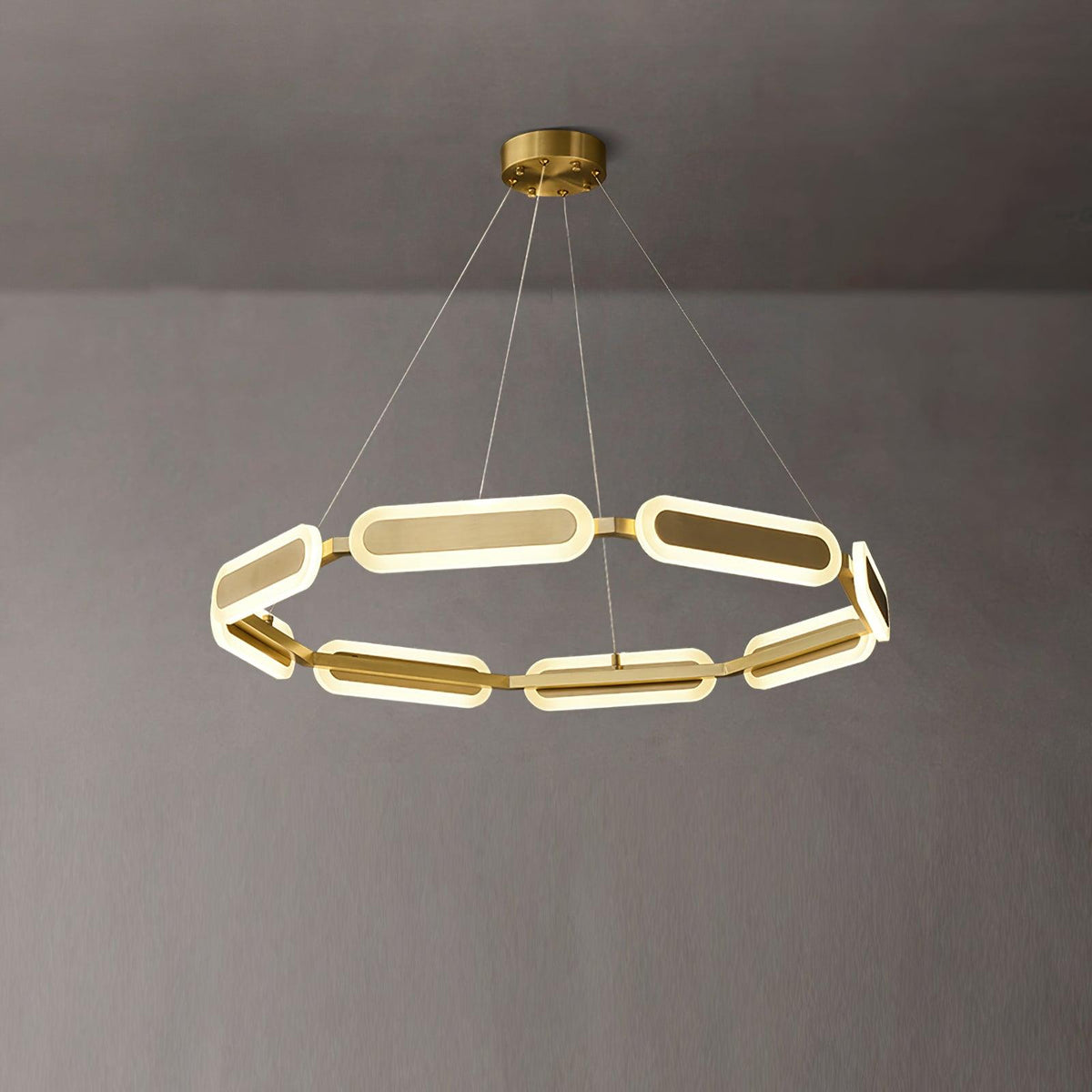 Din Kronleuchter Geometrisches Messingring
