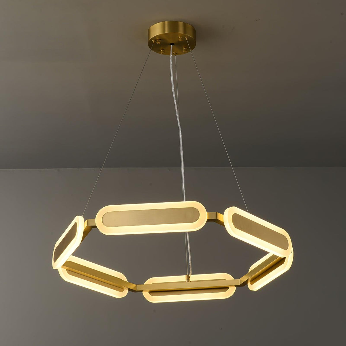Din Kronleuchter Geometrisches Messingring