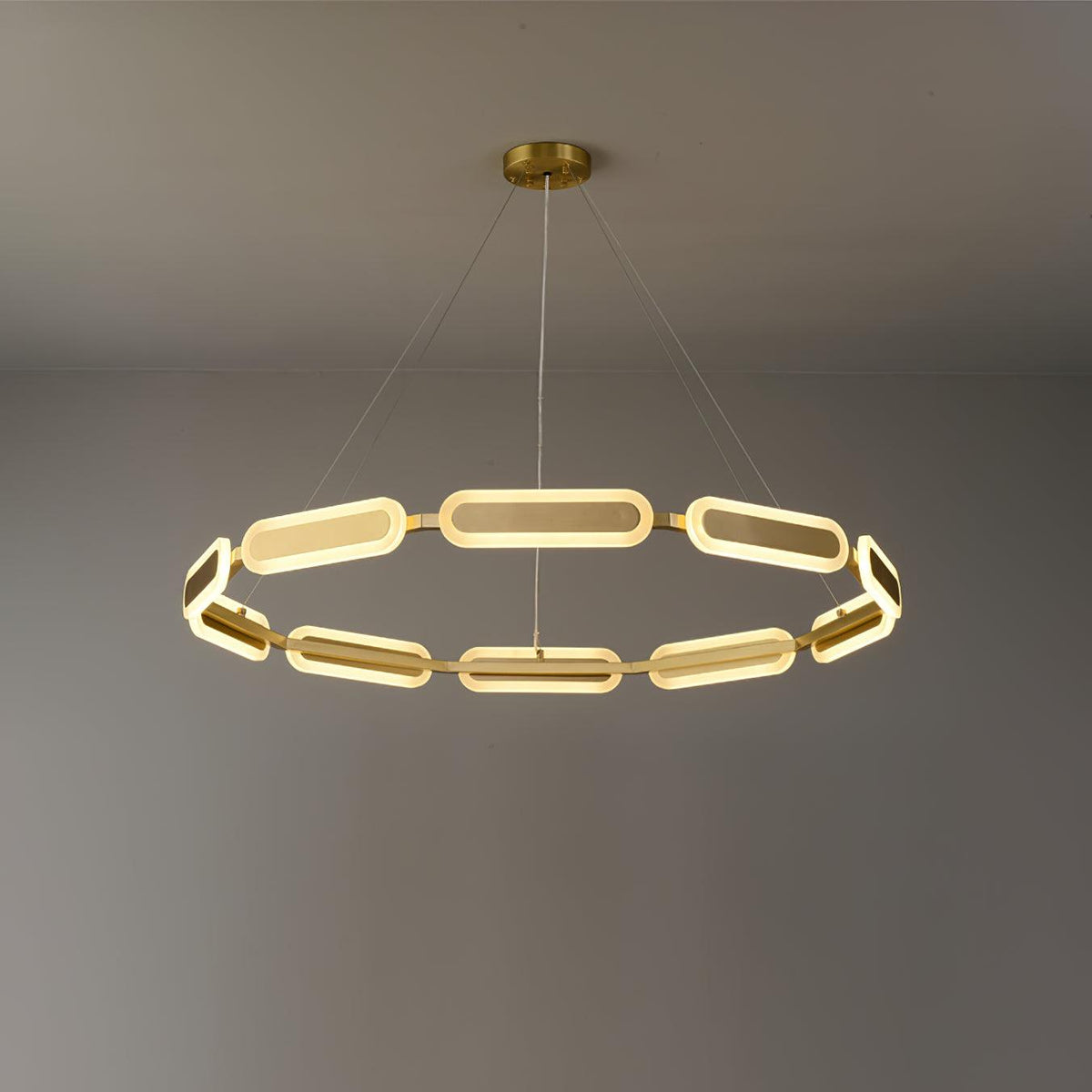 Din Kronleuchter Geometrisches Messingring