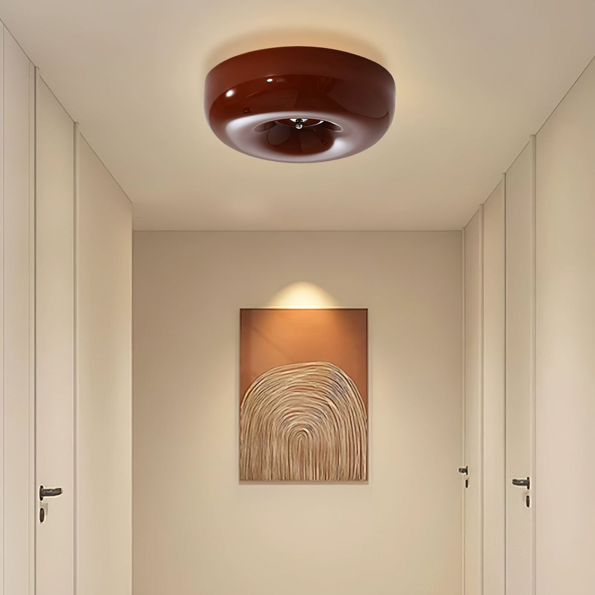 Cam zeitgenössische minimalistische Swirl-Glas-Deckenleuchte
