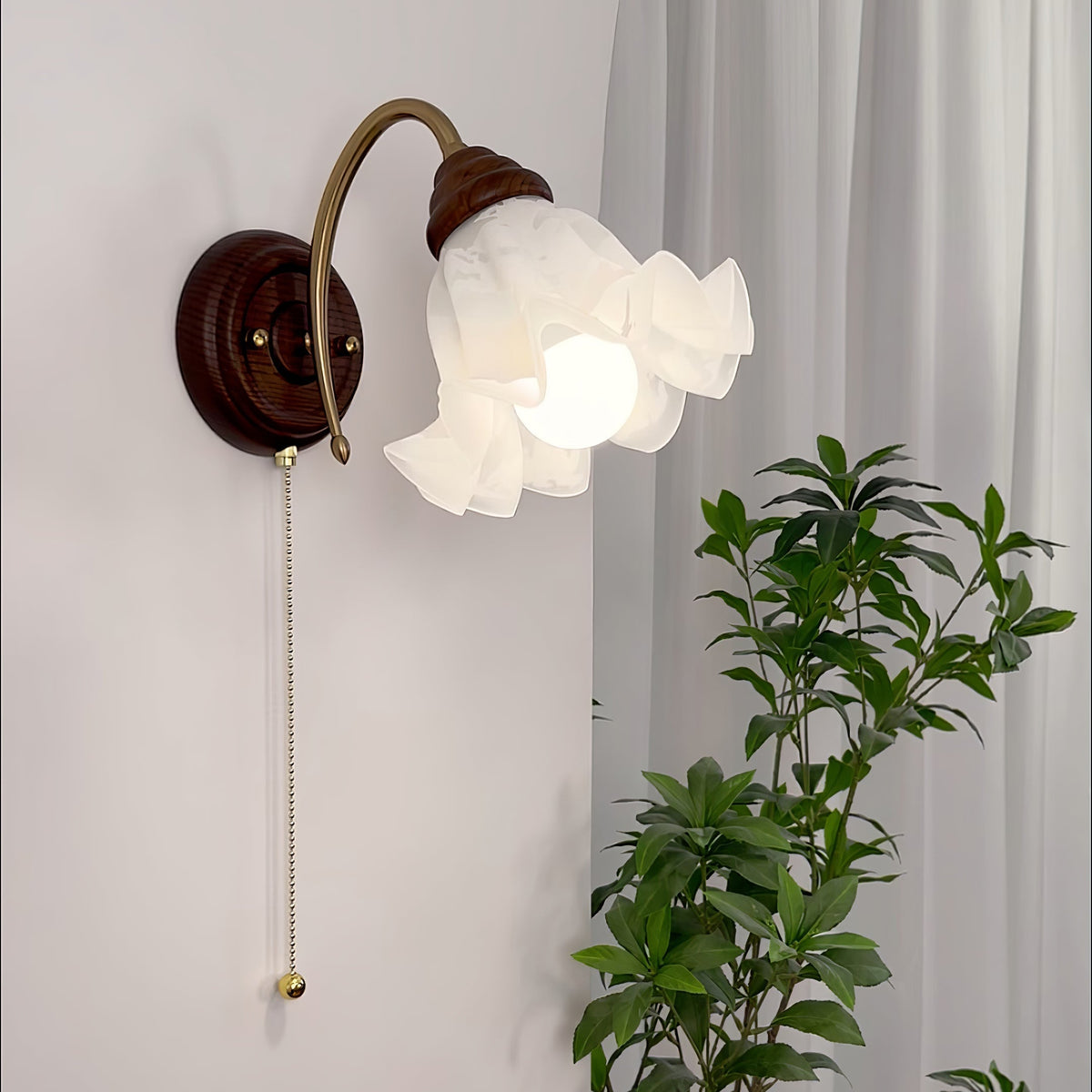 Civenan nordische Eleganz Kunstglas-Wandleuchte