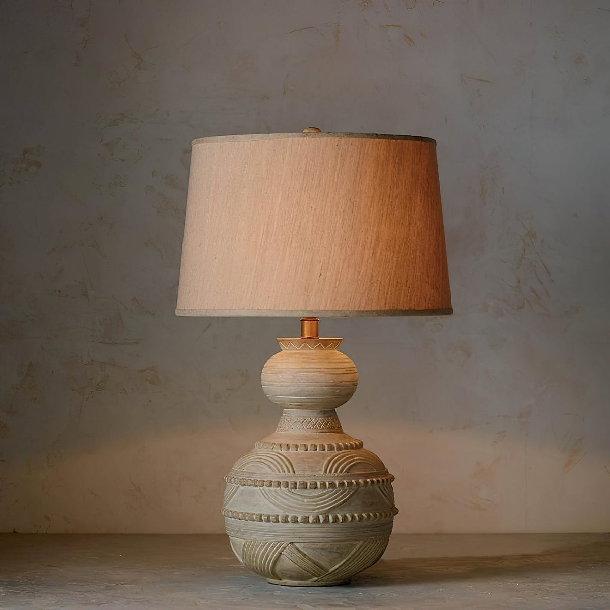 Zyra Rustic Holz Tischleuchte