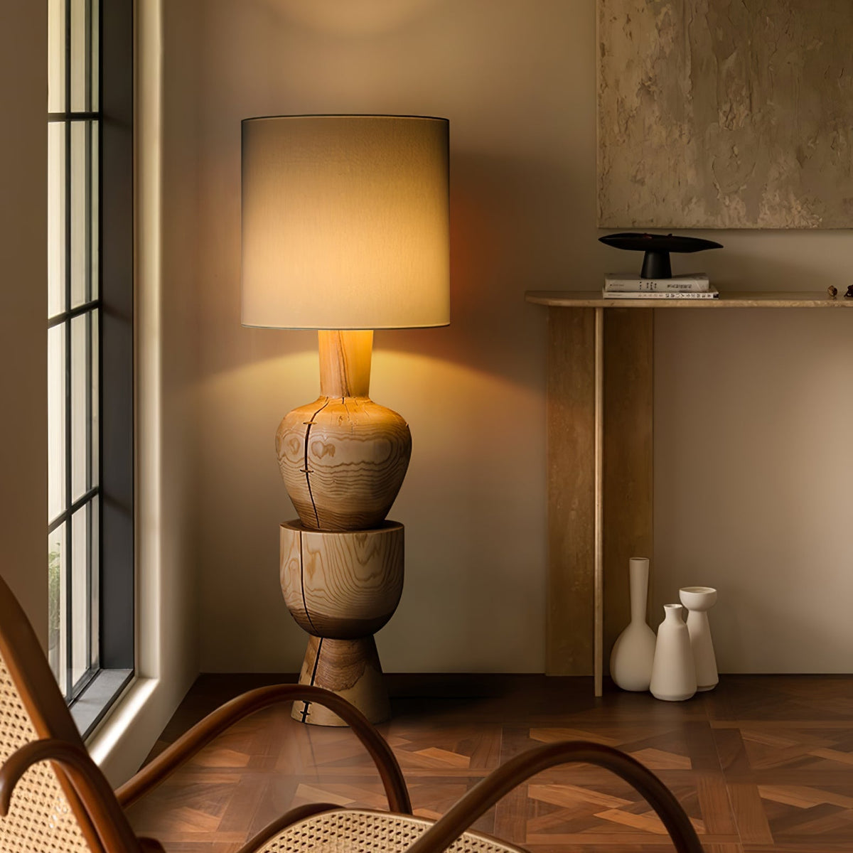 Flynis Tischleuchte aus Holz