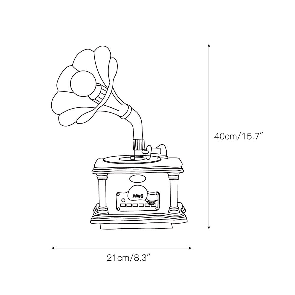 Phonograph Tischleuchte