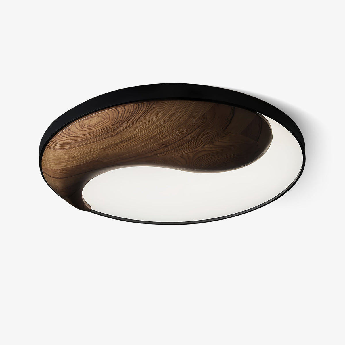 Ivelor zeitgenössische minimalistische Deckenleuchte aus Holz im Balance-Design
