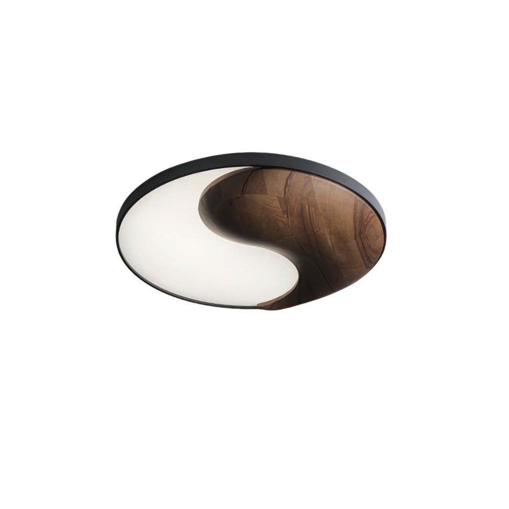 Ivelor zeitgenössische minimalistische Deckenleuchte aus Holz im Balance-Design
