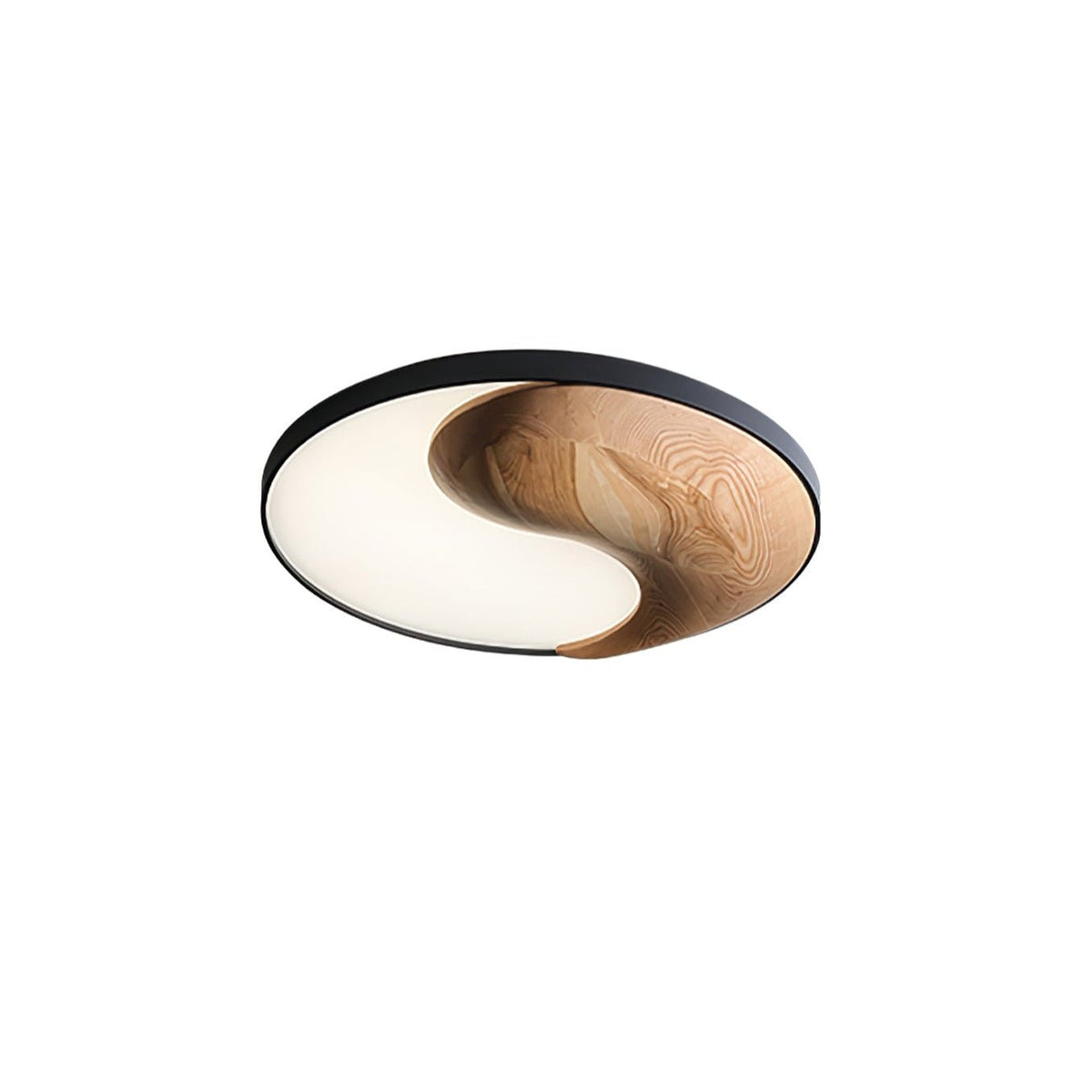 Ivelor zeitgenössische minimalistische Deckenleuchte aus Holz im Balance-Design