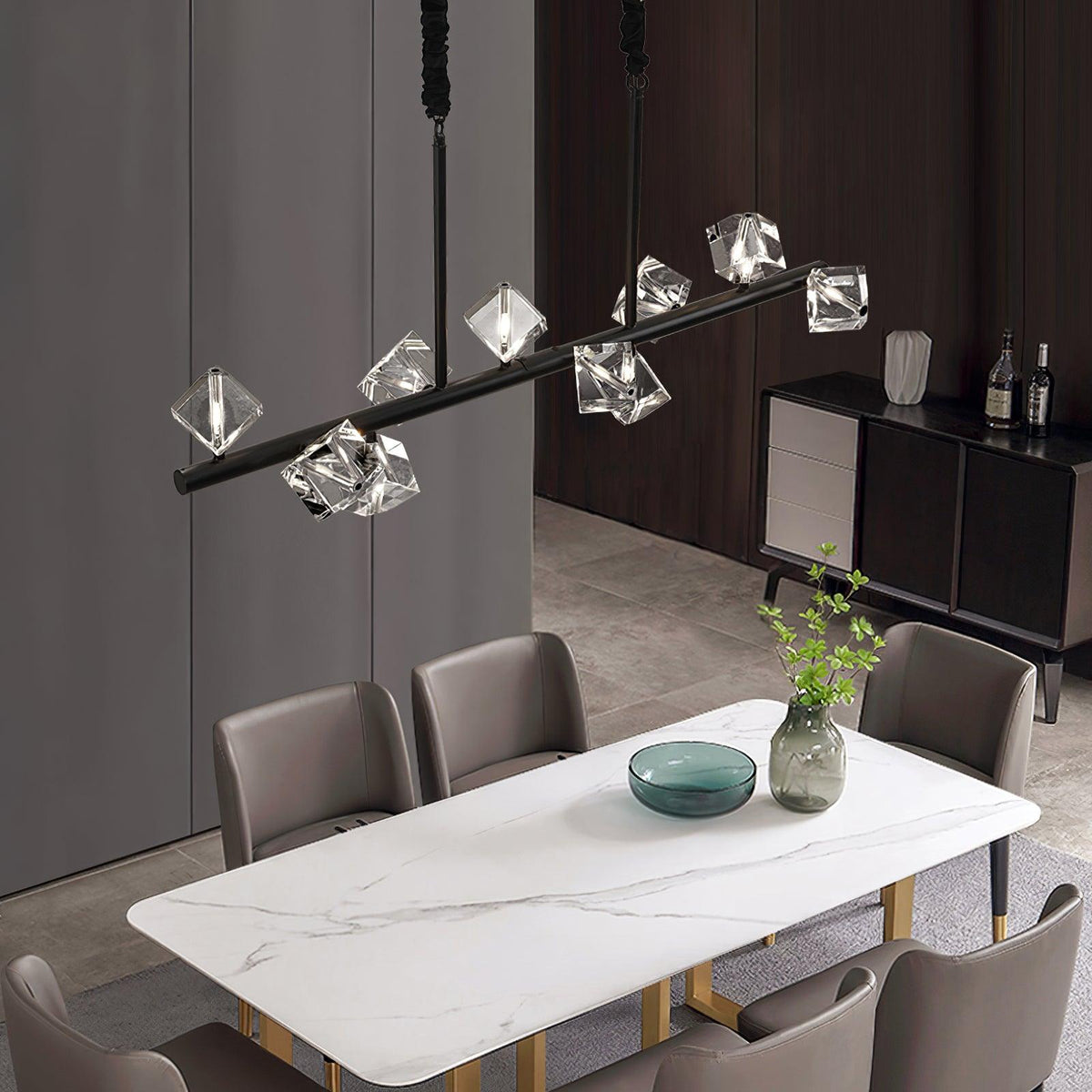 Eurthiel Luxe Kristall-Pendelleuchte