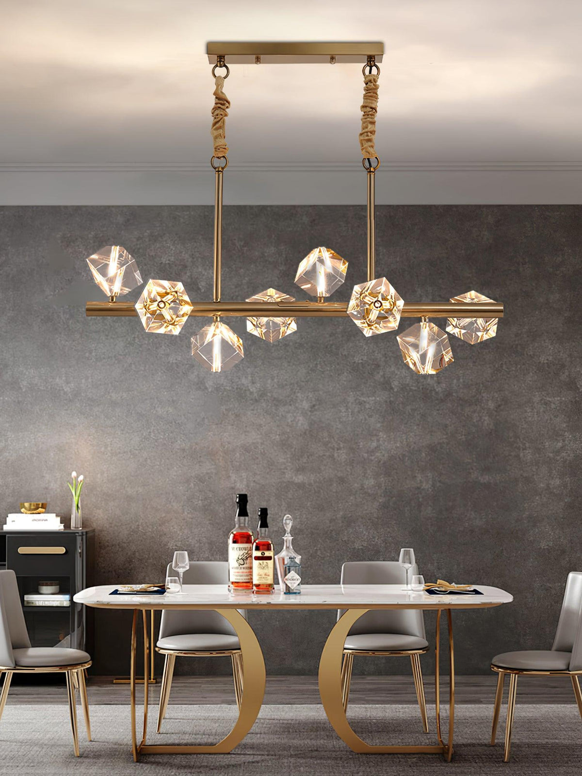 Eurthiel Luxe Kristall-Pendelleuchte