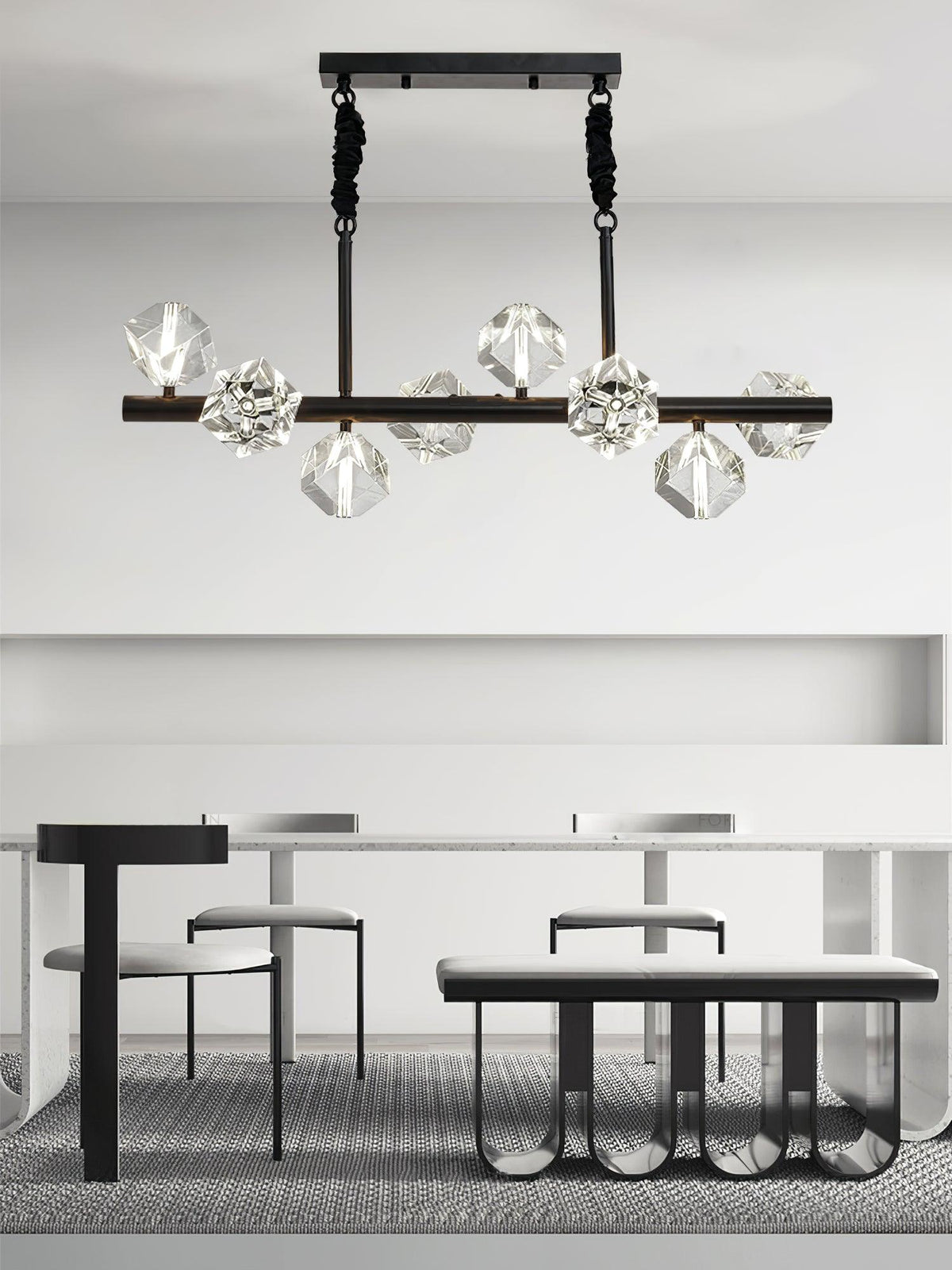 Eurthiel Luxe Kristall-Pendelleuchte
