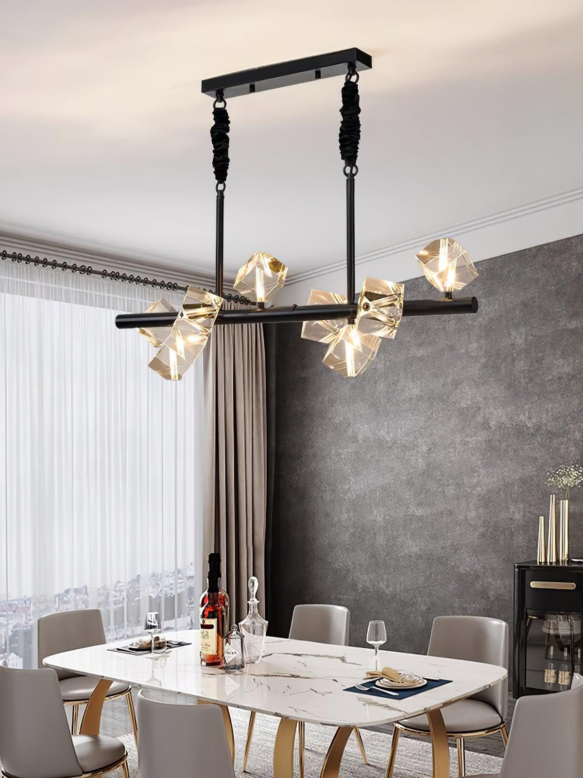Eurthiel Luxe Kristall-Pendelleuchte