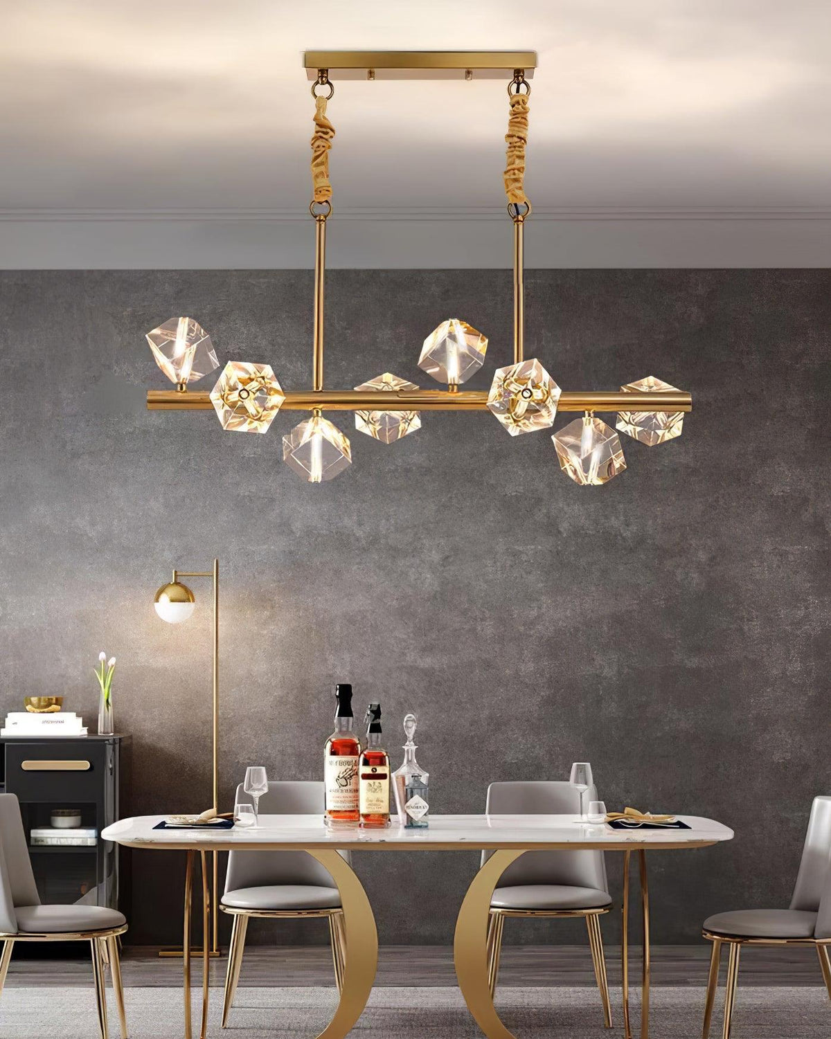 Eurthiel Luxe Kristall-Pendelleuchte