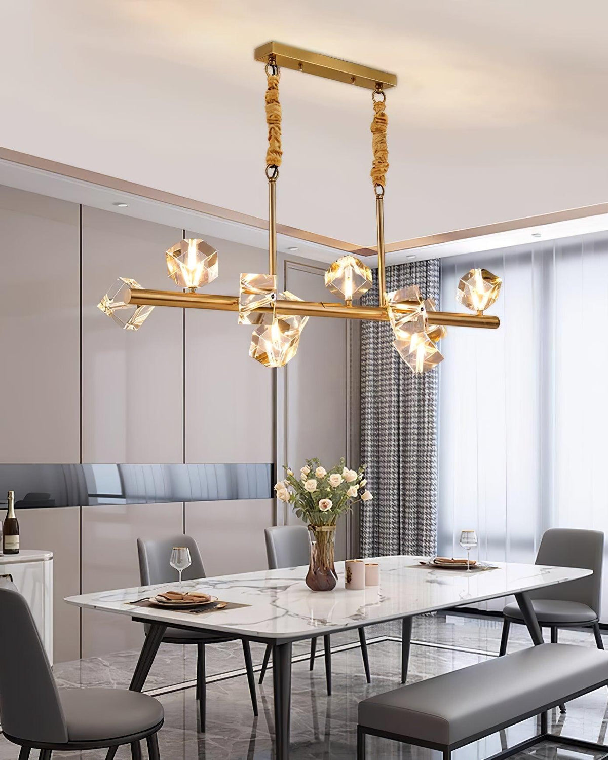 Eurthiel Luxe Kristall-Pendelleuchte