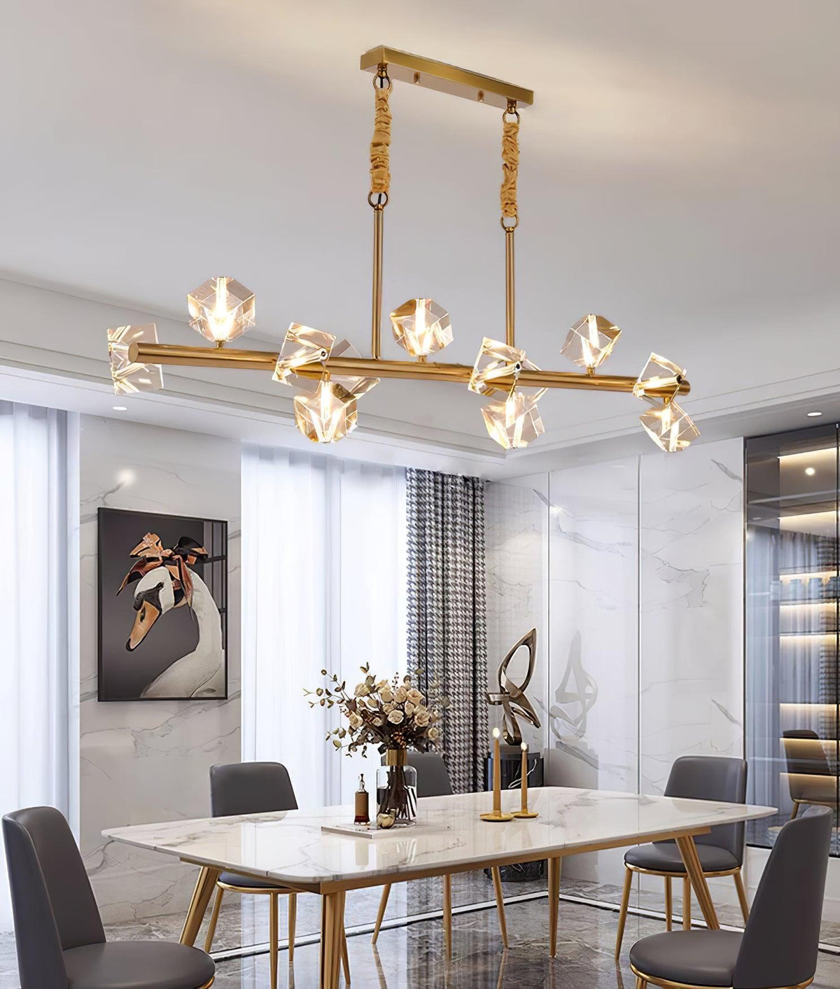 Eurthiel Luxe Kristall-Pendelleuchte