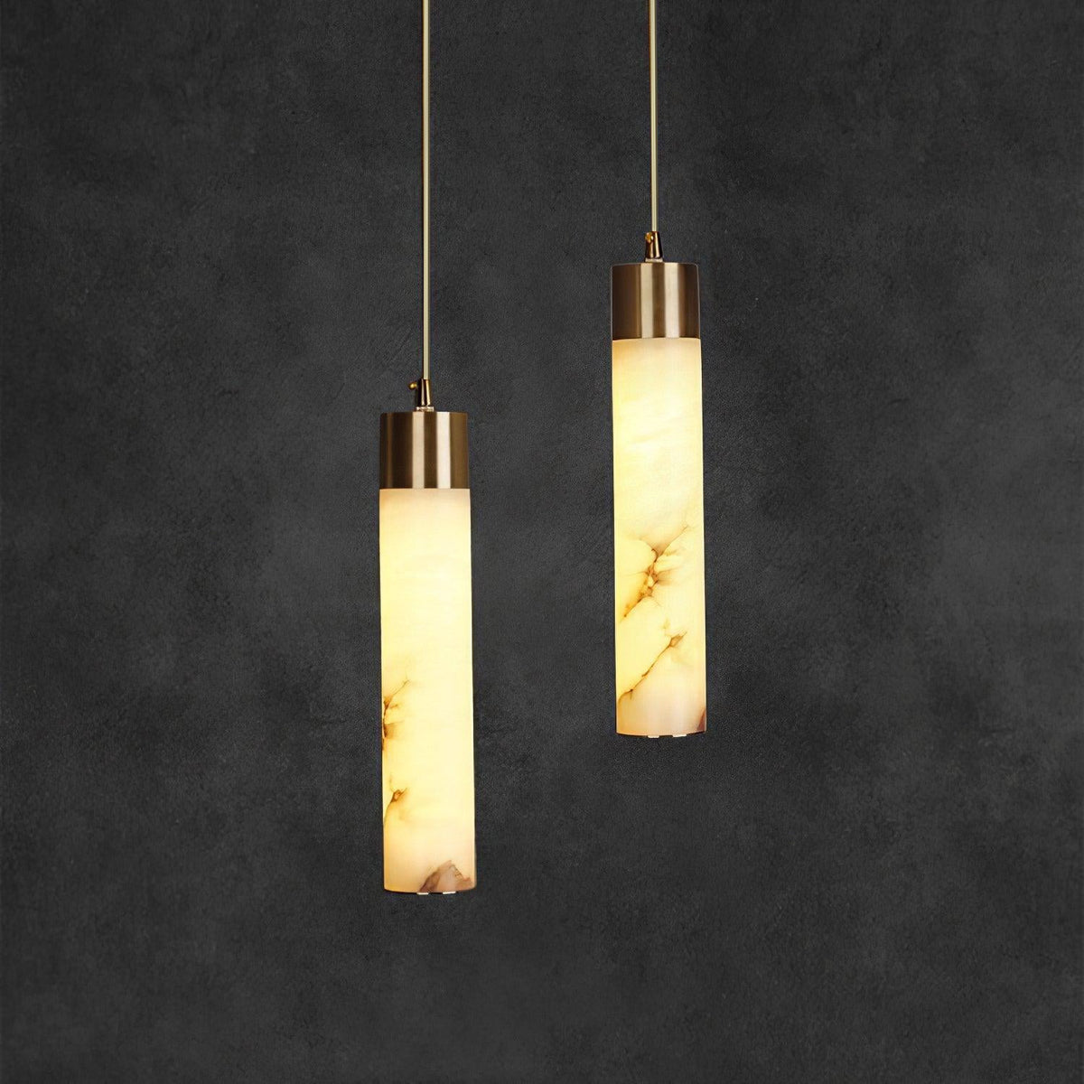 Rin Pendelleuchte aus Alabaster