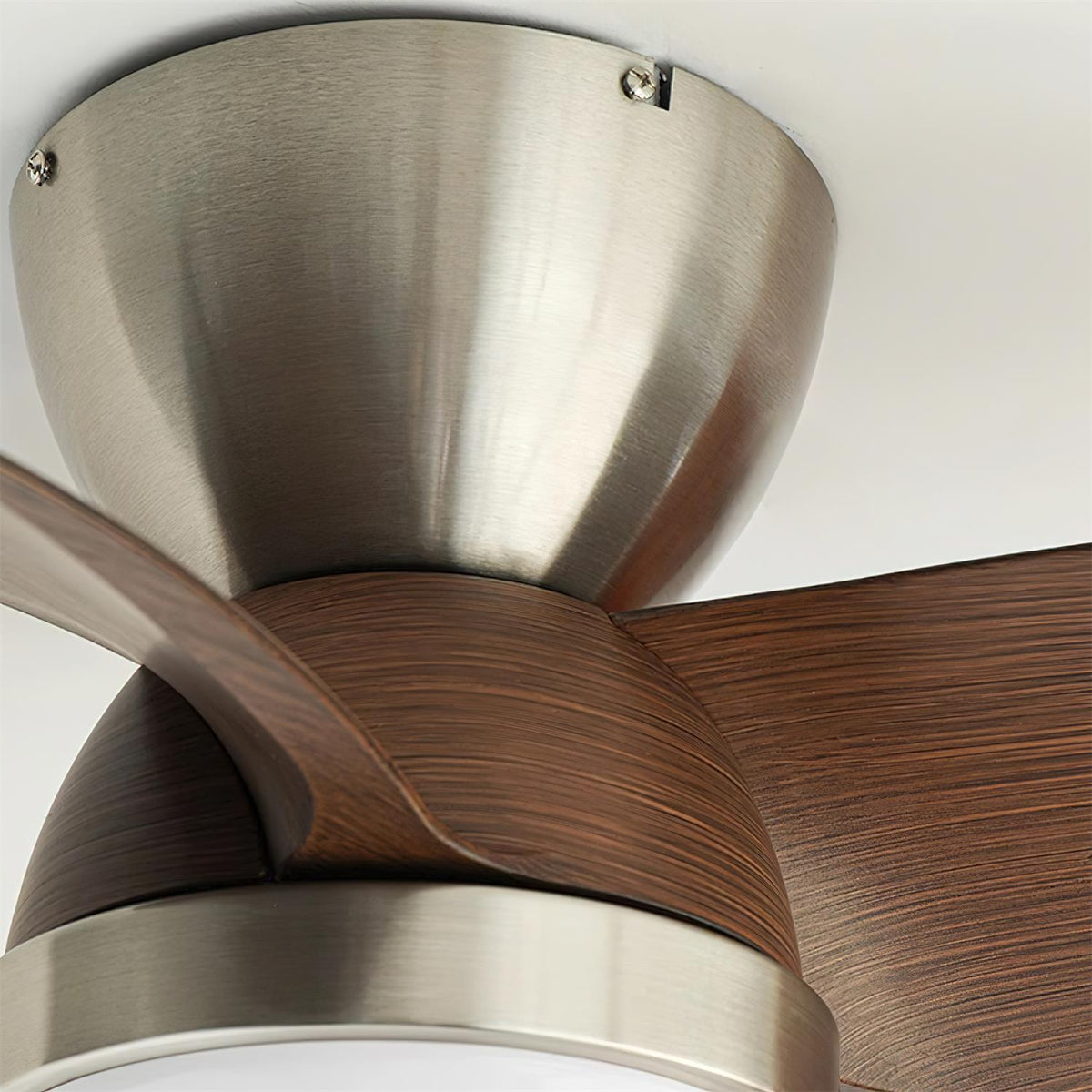 Rinerel Moderner Deckenventilator mit Beleuchtung aus Holz