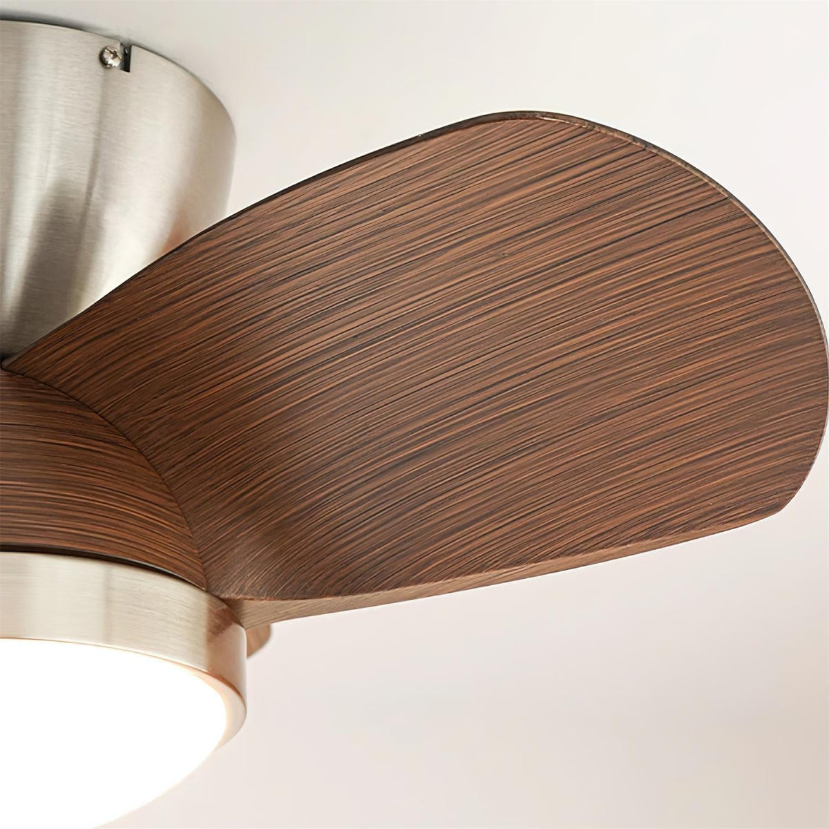 Rinerel Moderner Deckenventilator mit Beleuchtung aus Holz