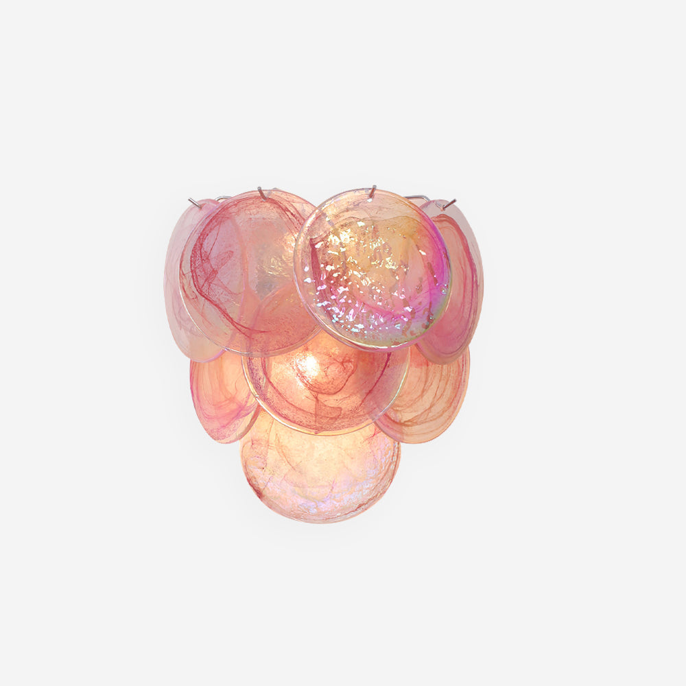 Opalara Pink Capiz-Shell-Wandleuchte