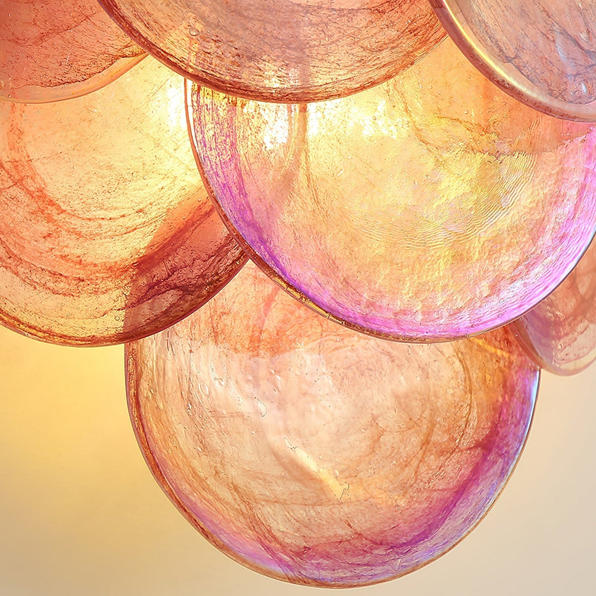 Opalara Pink Capiz-Shell-Wandleuchte