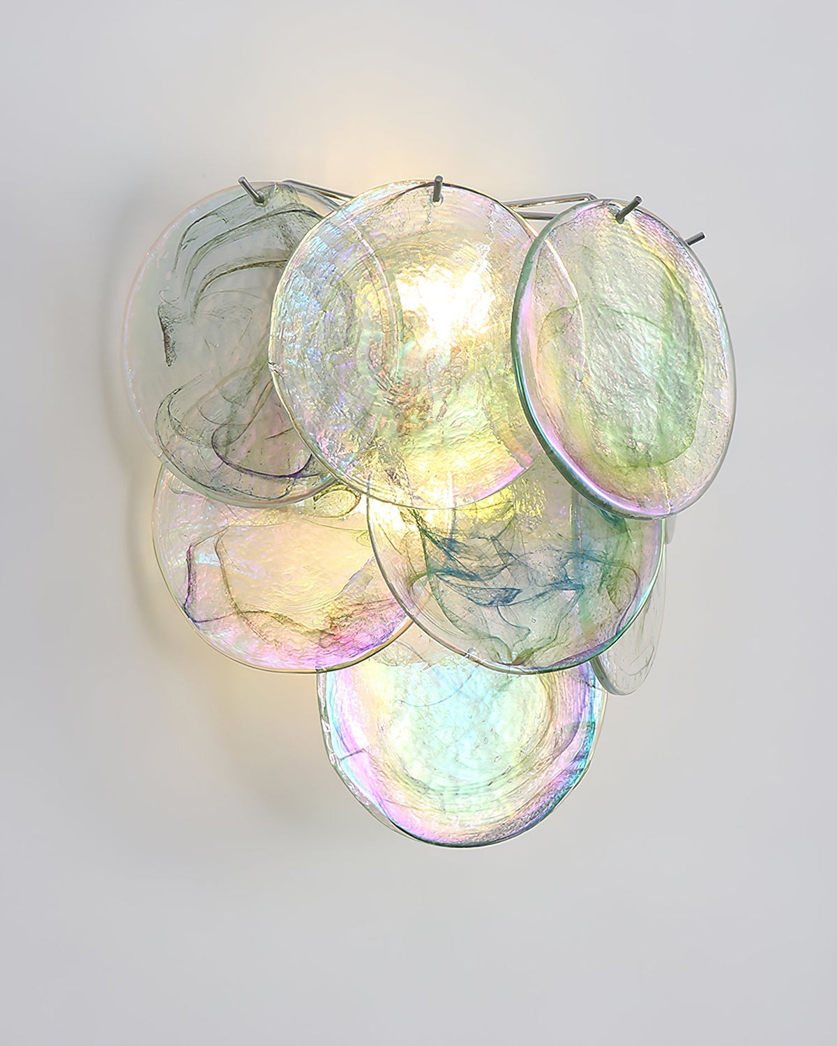 Opalara Pink Capiz-Shell-Wandleuchte